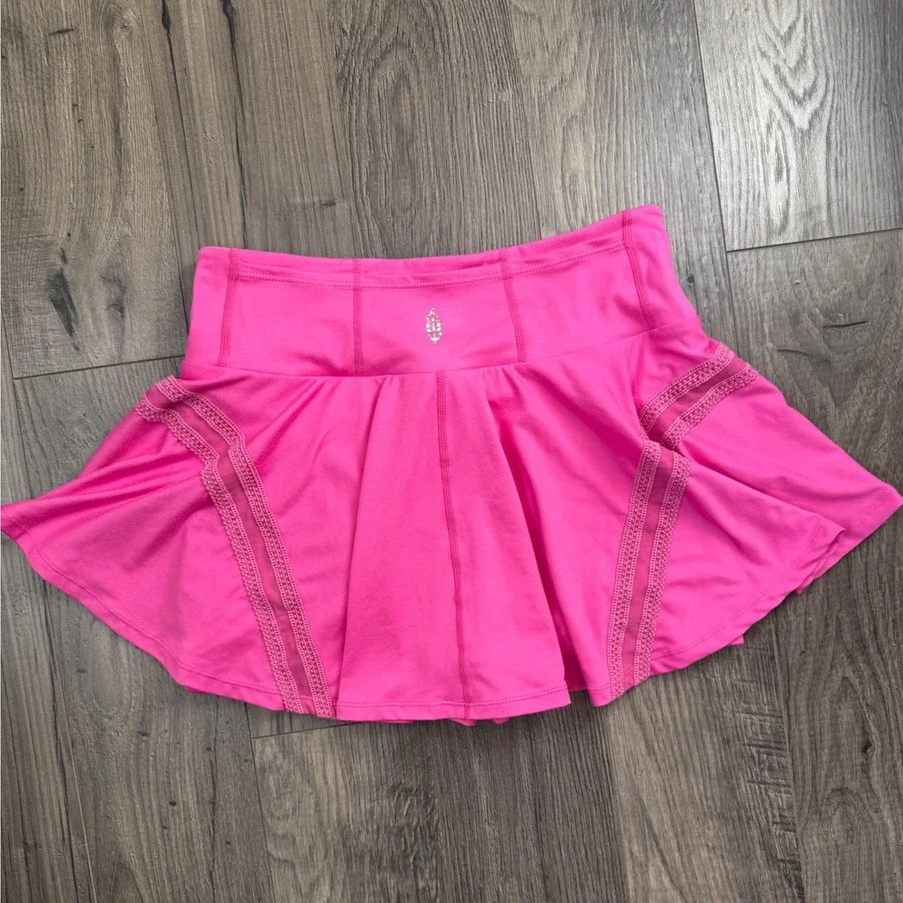 Free People Movement Hot Shot Skort Pink‎ Tennis Golf Workout Athletic Size M